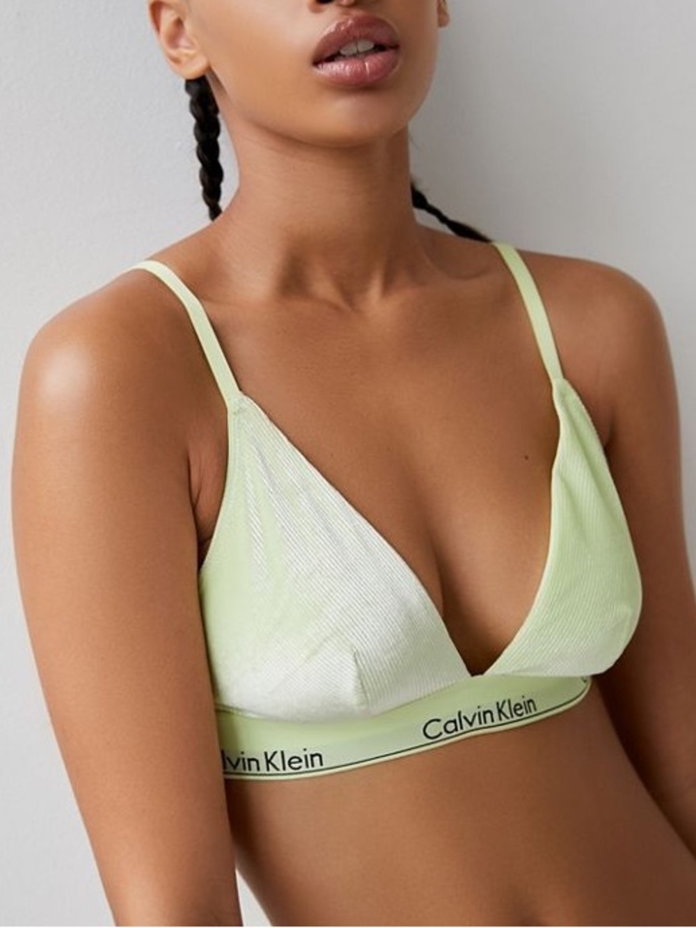 CALVIN KLEIN velvet bra size small
